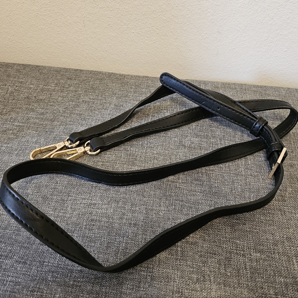 Black Leather Adjustable Strap